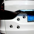 thumbnail image 4 of 3D Chrome Dog Paw Footprint Sticker Decal Auto Car Emblem Decal Decoration (Gold), 4 of 7