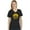 Black, variant on Cute Sunflower Graphic Shirt Summer Casual Top Girls V-Neck Fitted Women T-Shirt Medium Black