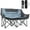 1 Pack Green-FS-M, variant on ABORON Oversized Padded Camping Chair, Outdoor Folding Chair for Couple, Fully Padded Patio Chair Portable Heavy Duty Arm Chairs with Side Pockets, Cup Holder for Picnic, Fishing, Backpacking