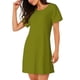 thumbnail image 2 of Fotbe Olive Bata de Dormir para Mujer con Estampado, Camisón de Algodón de Manga Corta, Ropa de Dormir Casual, 2 of 6