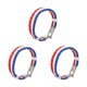 thumbnail image 1 of 3X Pulsera de Joyeria, Brazalete de Bandera Francesa, de Aleacion de Cuero, para Hombres Mujeres, Blanco Rojo Azul, (Anchura 14 mm, Longitud 20 cm), 1 of 8