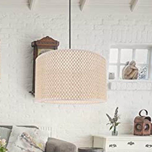 Pendant Light Cover Ceiling Light Light Drop Light Fixture Decors Droplight Rattan Lamp Shade 22cmx14cm