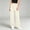 Beige, variant on Womens Cable Knit Fuzzy Fleece Wide Leg Lounge Pants Elastic High Waist Soft Warm Loose Winter Casual Sleep Bottoms Home Trousers Beige Free Size