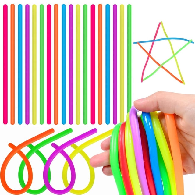 Juguetes sensoriales con cuerdas elásticas estimables, 100 unidades