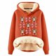 thumbnail image 1 of WILLBEST Sudadera de Mujer con Estampado Navideño de Vaca, Estilo Vaquero, Estilo Femenino y Grueso XXXXX-Grande, 1 of 4