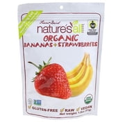 Nature's All Foods Organic Freeze Dried Raw Bananas & Strawberries 1.8 oz