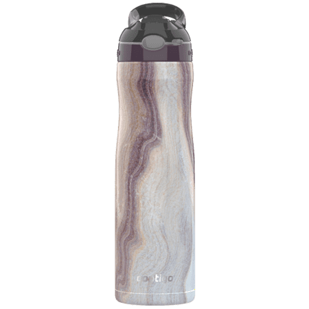 Contigo Leak-Proof Vacuum-Insulated Water Bottle | AUTOSPOUT Straw Ashland Stainless Steel Water Bottle, 20 oz, Sandstone