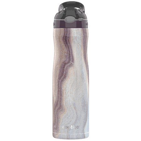 Contigo Leak-Proof Vacuum-Insulated Water Bottle | AUTOSPOUT Straw Ashland Stainless Steel Water Bottle, 20 oz, (Best Leak Proof Water Bottle With Straw)