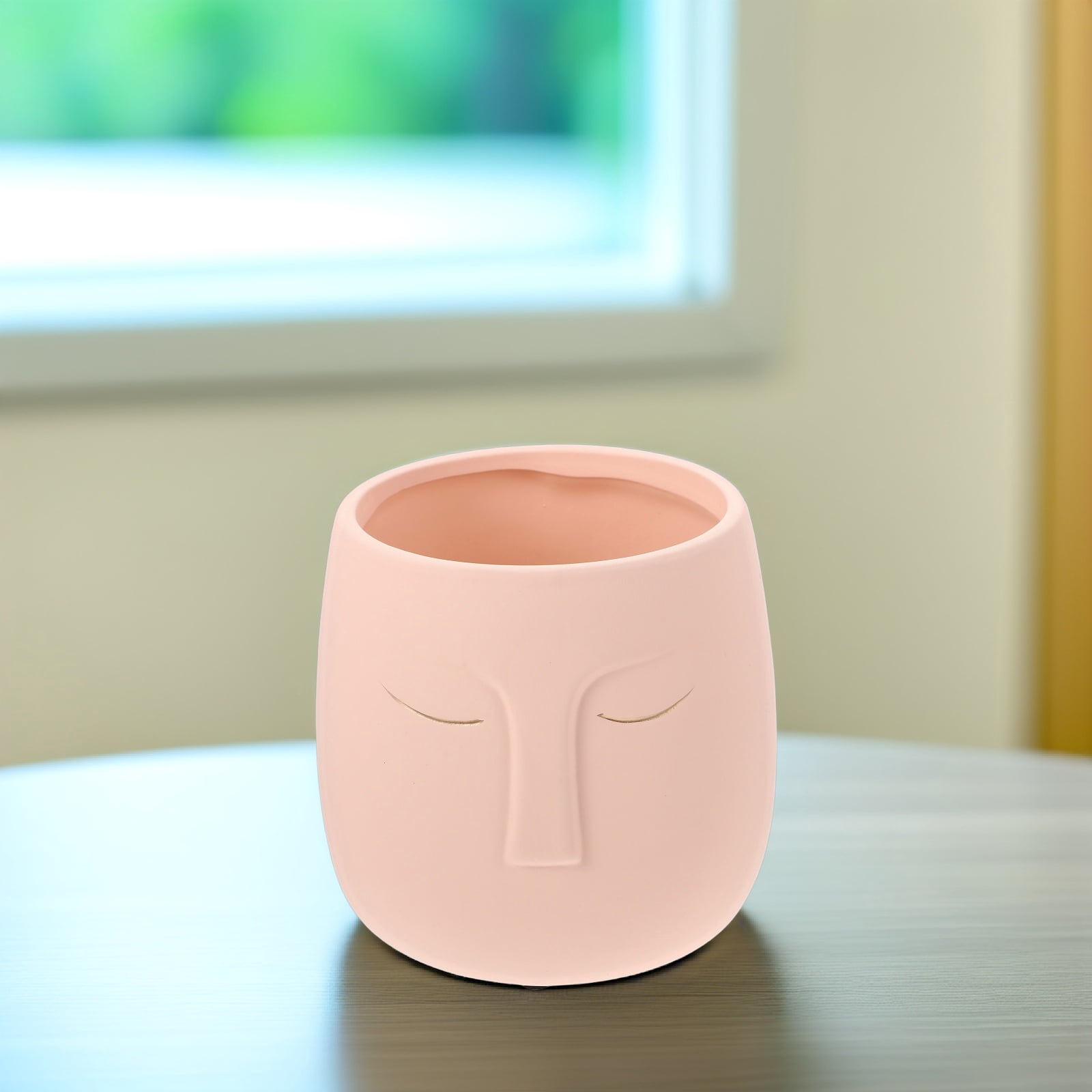 WHAMVOX  Garden Decorative Ceramics Indoor Plant Pot Succulent Planters Flower Pots for Plants Pink