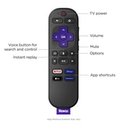 Roku Streaming Stick 4K - HDR & Dolby Vision Roku Streaming Device للتلفزيون مع Voice Remote و Long-Range Wi-Fi - Free & Live TV