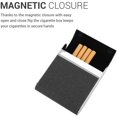 thumbnail image 3 of Étui à Cigarettes, Étui de Poche Portable pour 20 Cigarettes (Noir), 3 of 8