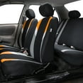 thumbnail image 2 of FH Group Premium Modernistic Universal Seat Covers Fit For Car Truck SUV Van - Orange Front Seats, 2 of 7