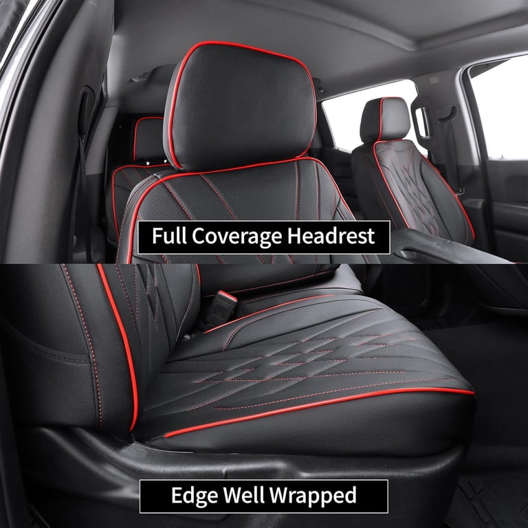 Driver Bottom Seat Cover – Microfiber Leather, Dark Ash Gray – Fits 2014-2019 Chevy Silverado / GMC Sierra (Heated & Non-Heated)