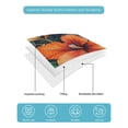 thumbnail image 5 of Burnt Orange Flower Twin XL Size Down Alternative Comforter, Lightweight Comforter Quilt Bedding Set with Pillow Shams Vintage Botanical Floral All Seasons Bed Comforter Duvet Insert 68"x98", 5 of 7