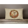 thumbnail image 3 of Chihuahua Christmas Flowers Throw Pillow 12 in x 16 in, 3 of 4