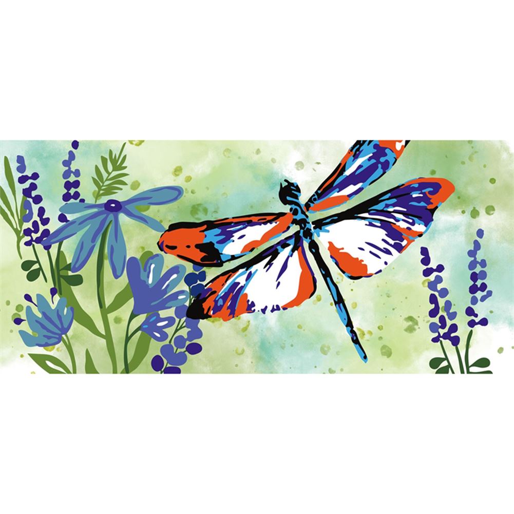 Evergreen Sassafras Switch Mat Painted Dragonflies, Interchangeable