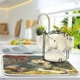 thumbnail image 5 of Dish Drying Mat Kitchen Pad Large Counter Absorbent Dish Mats Drainer Gray Wolf and Squirrel, 5 of 8