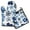 Blue Pioneer Flower-2, variant on Blue Pioneer Flower Kitchen Oven Mitt and Pot Holder Sets 2 Pcs for Baking, Cooking and Grilling, Heat Resistant Up To 392 °F