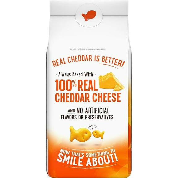 Goldfish Cheddar Cheese Crackers, Baked Snack Crackers, 6.6 oz Bag ( Pack of 3 )