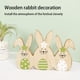 thumbnail image 4 of Moyic Adornos de conejo de Pascua, decoraciones de para fiestas en casa, regalos, artesanal, suministros de mesa, estatua de Kits de decoración para fiestas, 4 of 6