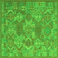 thumbnail image 1 of Ahgly Company Indoor Square Southwestern Green Country Area Rugs, 4' Square, 1 of 1