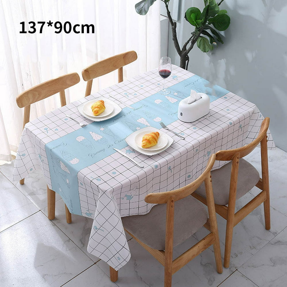 TureClos Waterproof PVC Coffee Tablecloth Spillproof Table Protector