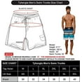 thumbnail image 5 of Tyhengta Men's Beach Pants Quick Drying Swimming Trunks Mesh Lining Flower stripe 36, 5 of 5