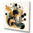 thumbnail image 2 of Designart "Black And Gold Zen In Brushstrokes III" Minimalism Wall Art Print, 2 of 5