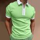 thumbnail image 2 of Gibobby Playera Polo Polo corte clásico de Ajuste Regular, para Hombre(Verde,XG), 2 of 5