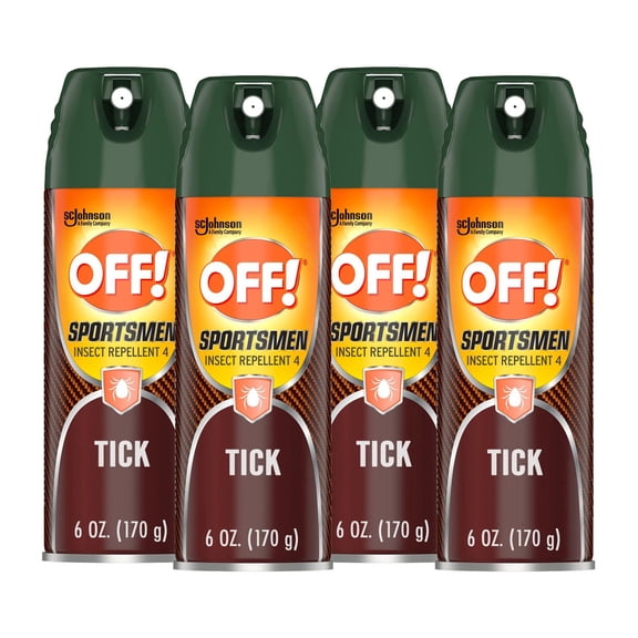 Off! Deep Woods Tick Repellent Aerosol 6 Ounce (Pack of 4)