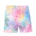 thumbnail image 5 of Aueoeo Men's Color Print Shorts Beach Casual Quick Dry Shorts Lightweight Soft Plus Size Drawstring Shorts M, 5 of 7