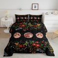 thumbnail image 3 of Sun and Moon Bed in a Bag King Size Comforter Set 7 Pieces,Eoxtic Galaxy Bedding Sets Bohemian Flowers Sheet Set with Comforter Boho Floral Stars Room Decor, 3 of 6