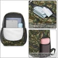 thumbnail image 4 of 17 Inch Lightweight Backpack,PVC Waterproof Oxford Fabric, Ergonomically Designed, with Large Capacity, Camouflage Print, 4 of 5