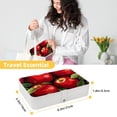 thumbnail image 5 of Fruit Portable PU Leather Jewelry Display Organizer Box with Removable Compartment, 5 of 6