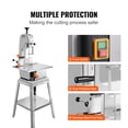 thumbnail image 3 of VEVOR Electric Meat Saw, 1800W Stainless Vertical Cutter, 19.1"x15" Workbench, 7.09" Cutting Thickness, Includes 5 Blades for Slicing Frozen Meat, Pork, Beef, and Ribs, 3 of 9