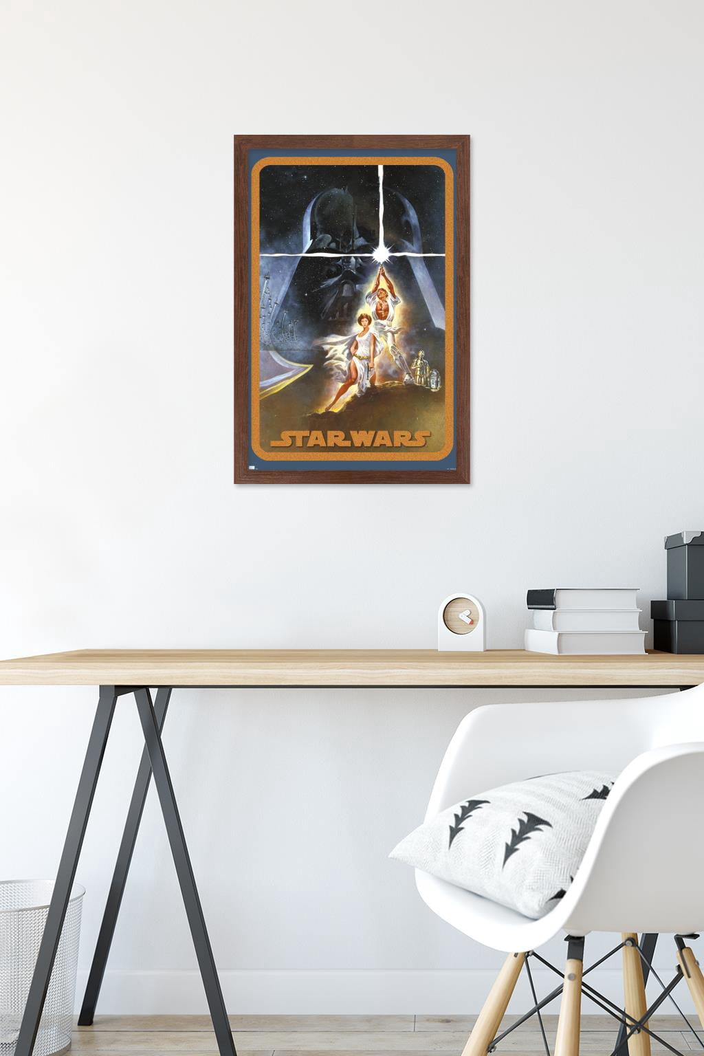 Star Wars: A New Hope - Galaxy Pose Wall Poster, 14.725" x 22.375" Framed