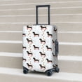 thumbnail image 5 of Yiaed Dachshund On A Skateboard Print Travel Luggage Cover Suitcase Protector Fits 18-32 Inch Luggage Wheel Covers Patterned Elastic Luggage Anti-scratch（No luggage）-Medium, 5 of 5