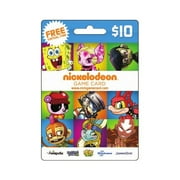 Nickelodeon $10 Game Card with Bonus Virtual Item
