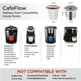 thumbnail image 3 of Vasos K reutilizables para Keurig 2.0 1.0 de acero inoxidable (paquete de 4), 3 of 8