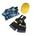 thumbnail image 3 of Plum the Purple Penguin 16" Soft Plush Animal with Construction Worker Outfit and HardHat, Stuffed Toy Gift for Kids & Toddlers, 3 of 3