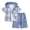 Light Blue, variant on Jolyshlid Boys 2 Piece Summer Outfit Set Plaid Shirt and Shorts Casual Clothing Set for Kids 7-8Years,Black