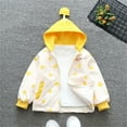 thumbnail image 2 of Zwiiyzr 4-13Y Girls Windbreaker Jacket Cartoon Spring Zip Up Kids Lightweight Hooded Outerwear with Hood Yellow, 2 of 4
