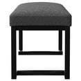 thumbnail image 5 of Mesa Boucle Upholstered Tufted Accent Bench Charcoal, 5 of 8