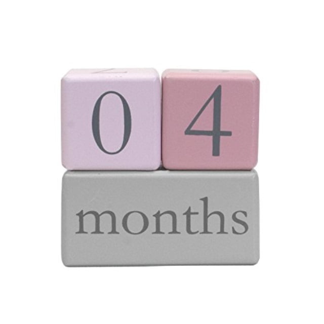 baby month by month blocks
