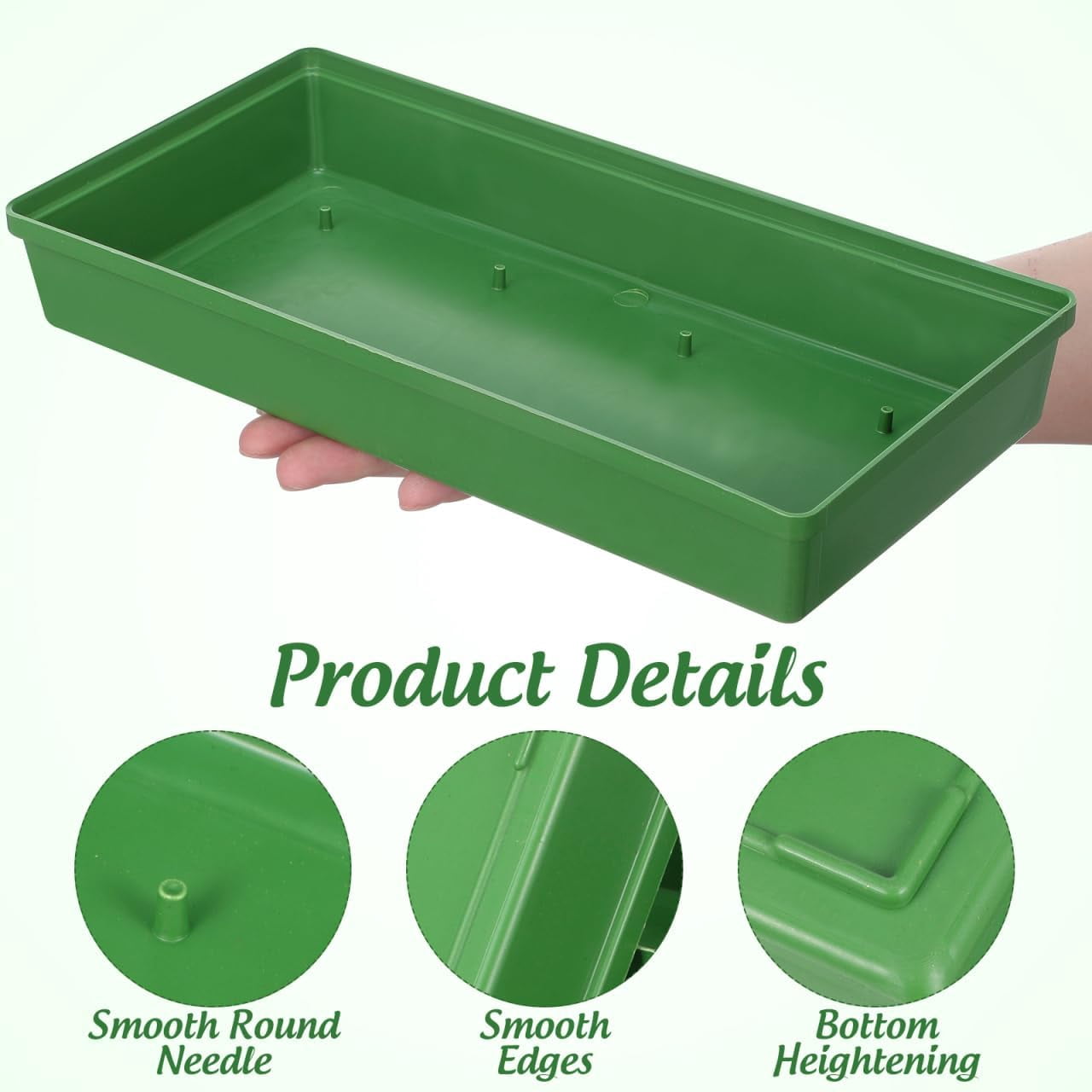 Floral Foam Cage Rectangle Plastic Mud Holder for Fresh and Artificial Flower Arrangements Weddings 10 Pcs