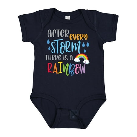 

Inktastic Baby After Every Storm There is a Rainbow Gift Baby Boy or Baby Girl Bodysuit