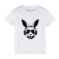 thumbnail image 2 of MIASHUI T-Shirts de Pâques pour Garçons et Filles, T-Shirt à Manches Courtes avec Lapin Amusant, Blanc, 3-4 Ans, 2 of 3