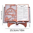thumbnail image 2 of Expositor de madera con luz para la Sagrada Escritura, juego de natividad para mesa y estante del hogar., 2 of 7