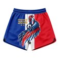thumbnail image 4 of Women's Football Graphic T-Shirt, Women's Casual Loose Fit Printed Shorts with Pockets - Elastic Waist Drawstring Summer Shorts for Soccer Tournament 2026 Watermelon Red Size: M, 4 of 5