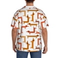 thumbnail image 3 of Sikiie Dachshund Dog Men's Wrinkle Free Untucked Cuban Shirt Business Casual Button Down Shirts Short Sleeve ShirtSmall, 3 of 5